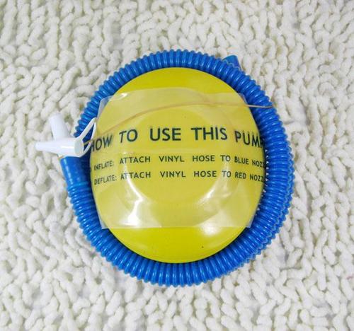 Small Portable Simple Foot Pump Balloon Inflator Round Plastic Mini Inflatable Pump Wholesale