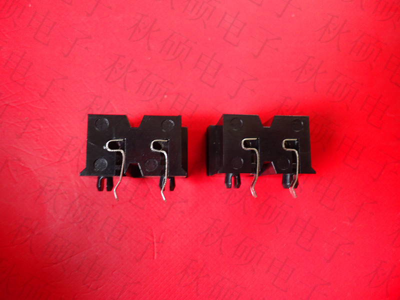 直销Ac019电源插座DB-08八字尾插座 梅花插座 铜脚二脚弯脚