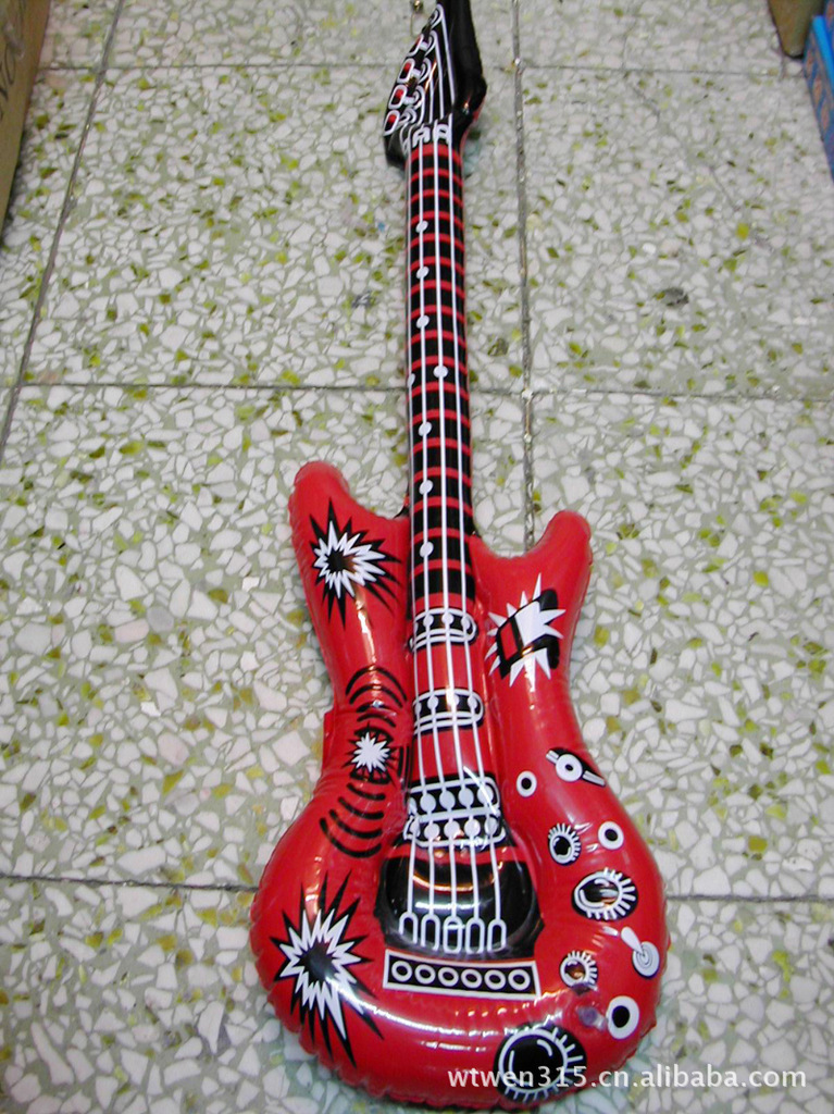 广东订做厂家专业订做PVC充气吉它  充气音符  定制PVC广告吉他