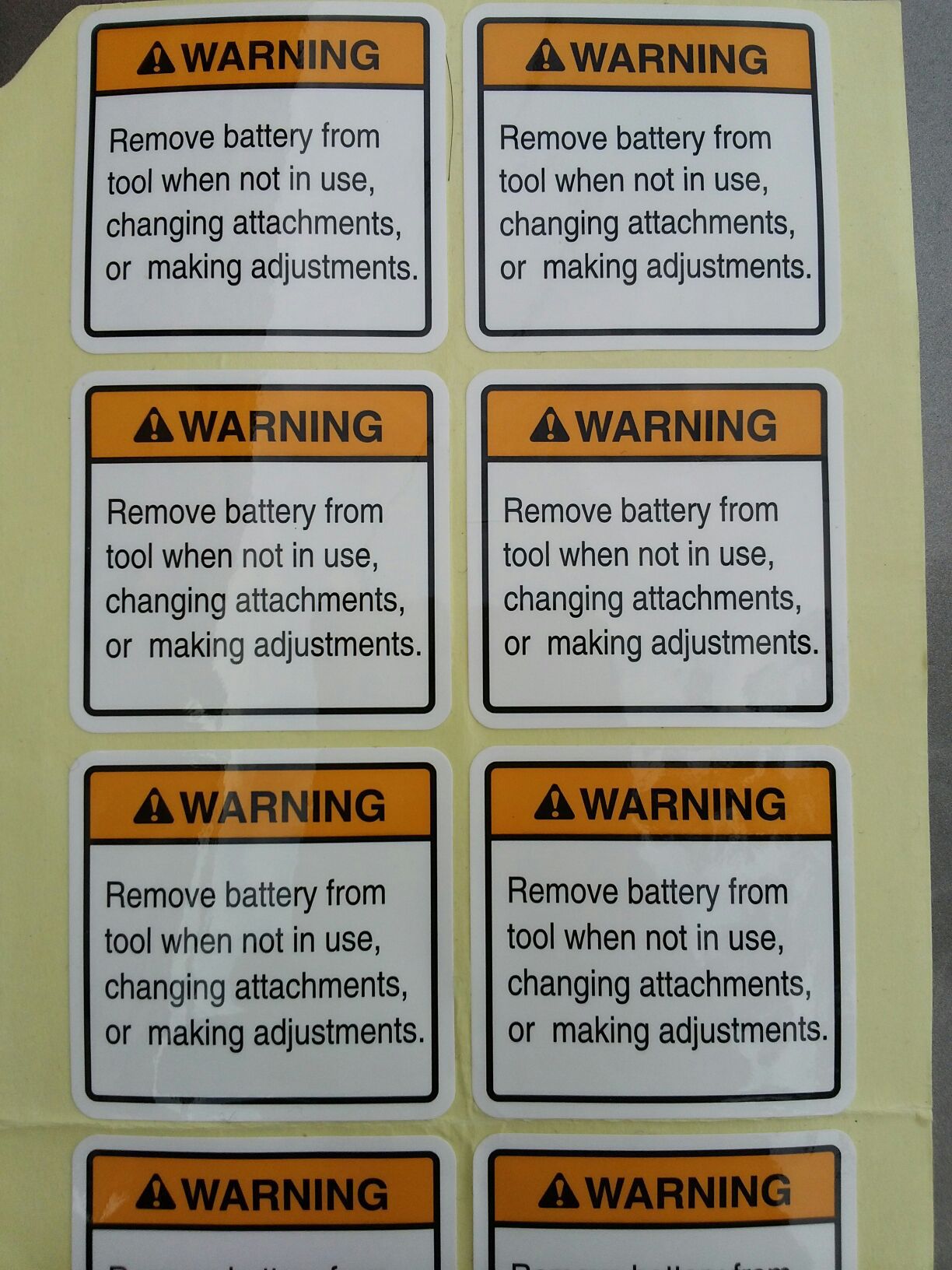 供应警告贴纸  标签