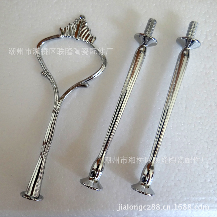 皇冠型銀色三層水果盤吊架2.00元