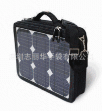 生產太陽能電腦包 14W可充電腦和手機電 太陽能充電公文包工廠