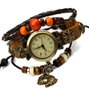 Vintage Alloy Cowhide Leather Bracelet For Boys And Girls display picture 4