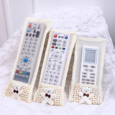 Little Bear air conditioner television Remote control smart cover Fabric art transparent Remote control units Remote sets Remote control board smart cover