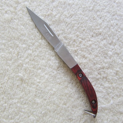 小刀耐腐不锈钢木柄折叠刀 水果刀 金达日美5918折叠小刀赠品|ru