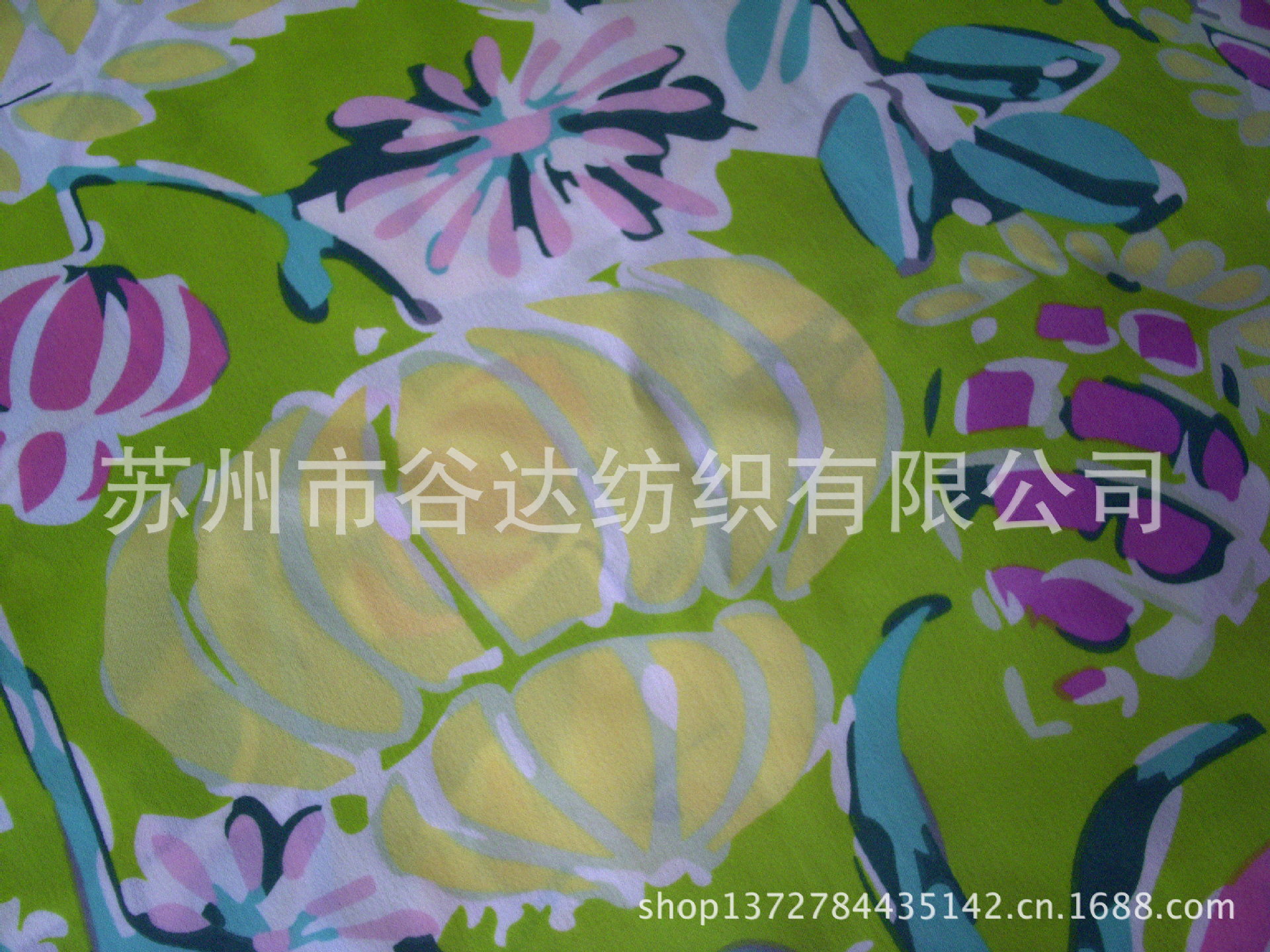 厂家供应：优质印花缎面雪纺/复合丝缎面雪纺20D+26D*50D