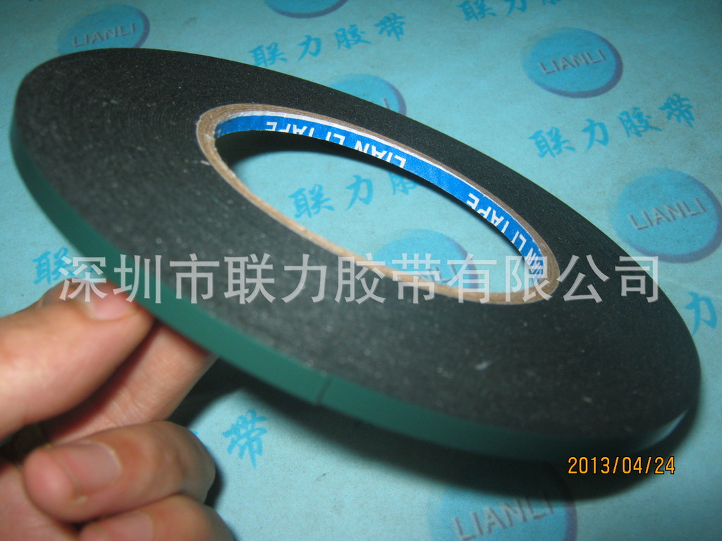 黑色双面贴手机维修防尘加粘海棉双面胶 6MM宽*20米长 0.5MM厚