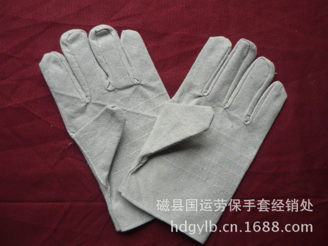 厂家直销优质A1型帆布手套，加厚劳保手套