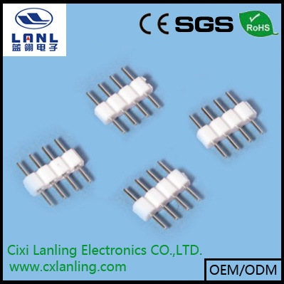 新款LED灯条连接器 针长10MM 2.54MM 1*4PIN单排双头圆针