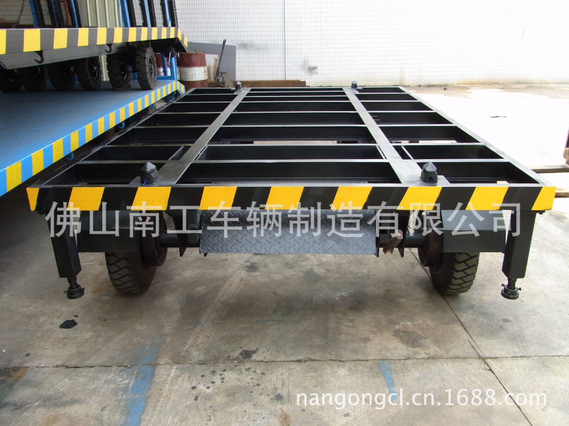 厂家直销航天质量平板拖车 4T平板拖车 空气胎平板车