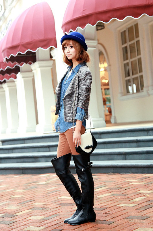 Bottes femme en PU artificiel - Ref 3355418 Image 19