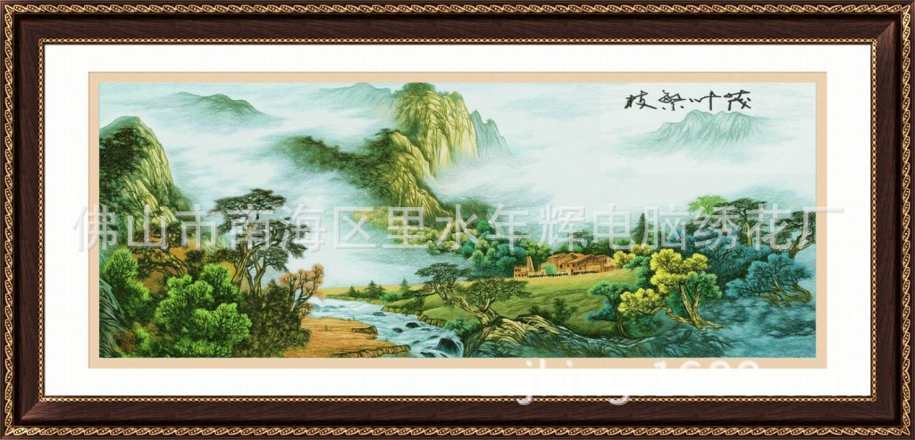 枝繁叶茂～苏绣乱针绣壁画