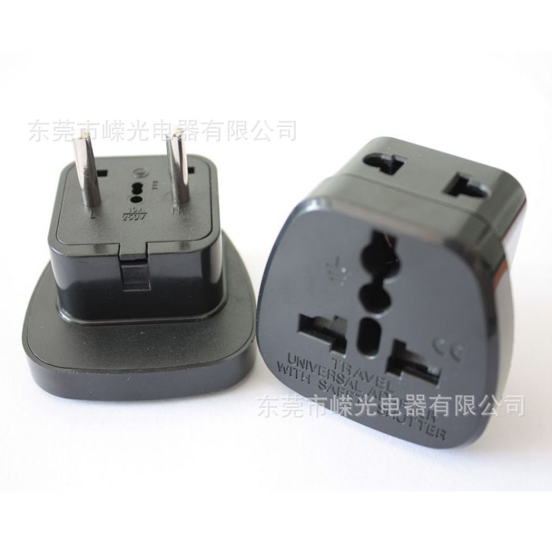 SSI-9A 4.0MM 欧式插头中东转换插座多功能转换器苏俄插头欧规