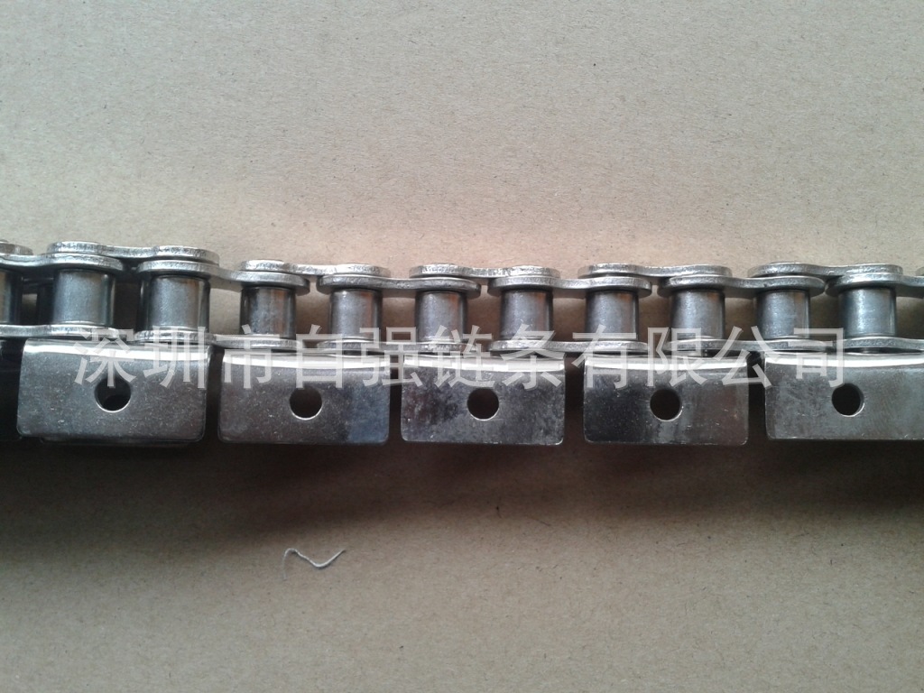 供应直供工业输送链条 5分镀镍单侧弯K1满板输送链条 东华链条