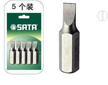 SATA世达工具 5件套8系列30长一字旋具头 59411 5.5mm