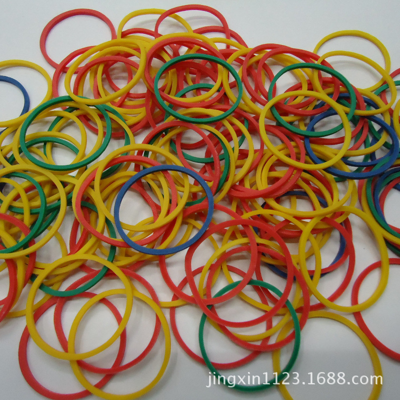 25彩色进口原装橡皮筋 橡皮圈 橡胶圈 牛皮筋 超强韧性 厂家直销