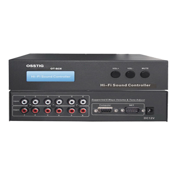 会议系统 6路音量控制器 OT-SC6 会议系统音量控制