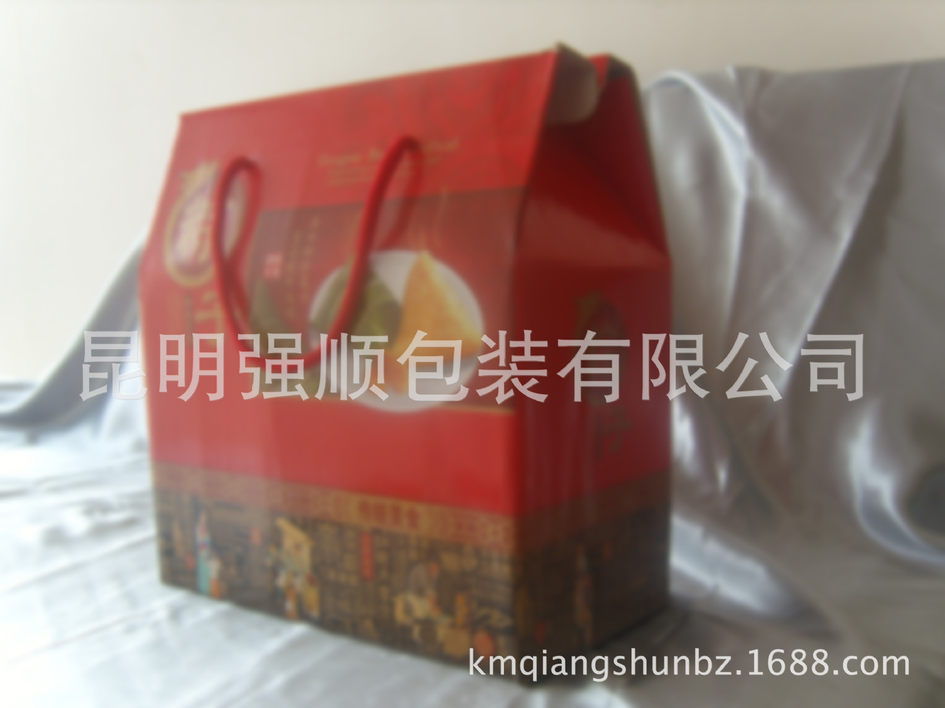 厂家定做瓦楞纸节日粽子礼盒 定制手提纸盒品牌食品礼品盒定制