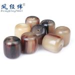 保真！藏式白牦牛角桶珠隔珠顶珠佛珠 厂家直销 8-30MM 批发