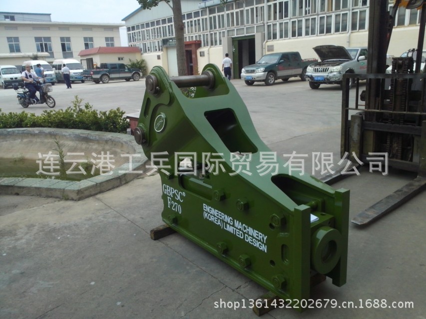 工兵破碎锤 炮头 液压破碎锤 破碎器 F270钎杆140配挖机20-30斗山