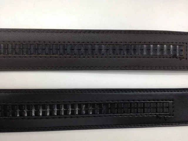 Double-sided leather belt, genuine leather