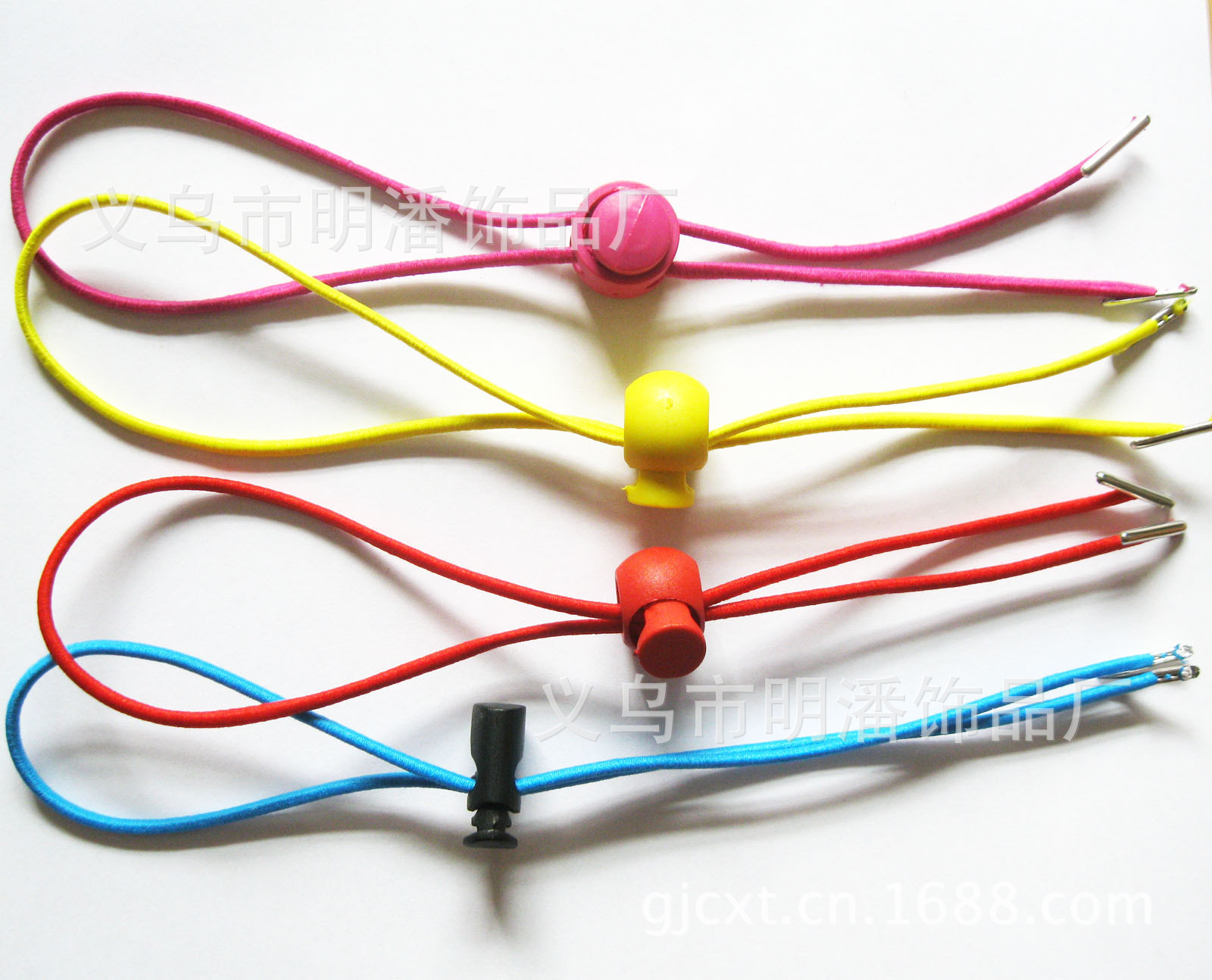 供应绳扣防风绳 卡头皮筋挂绳 文件夹绳