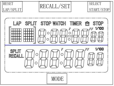 DL9135:双行显示码表IC,星期月日时分秒,闹铃,计数器