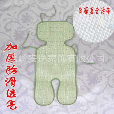 廠家直銷 批發定做亞草嬰兒手推車涼席童車涼席記憶枕定型枕片OEM