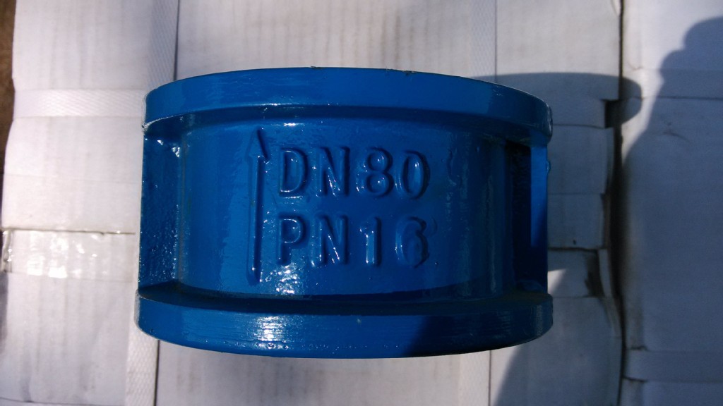 对夹式蝶形止回阀 DH77X-16 DN80 厂家直销 质优价美