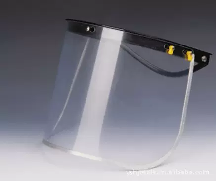 全国包邮 PVC包边打磨防飞溅面罩面屏/防护面屏面罩/配安全帽面罩