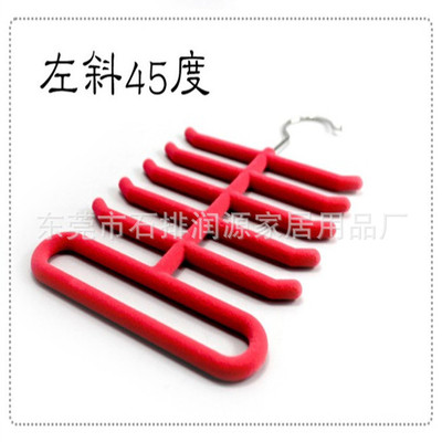 supply multi-function Storage rack Magic non-slip Flocking Tie Rack Hooks Belt Rack Scarf rack scarf Fish skeleton