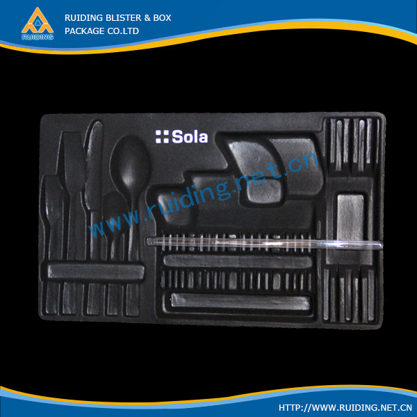 厂家生产  LED电源塑料托盘 吸塑托 餐具托内托