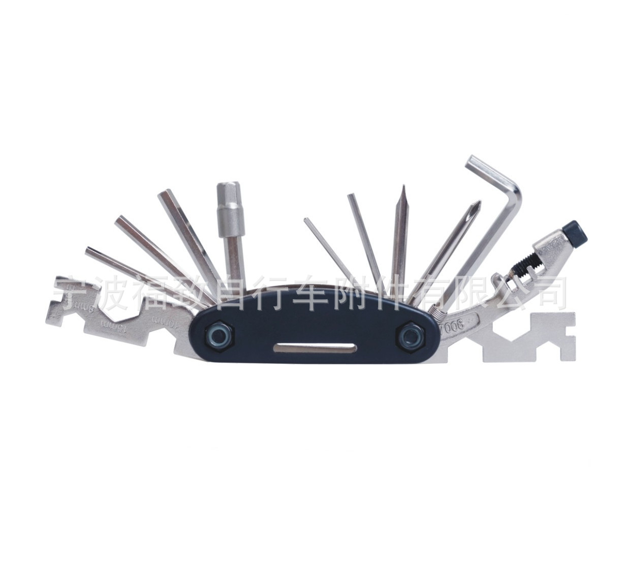 自行车工具多功能自行车折叠工具16合一 厂家直销镀镍山地车工具