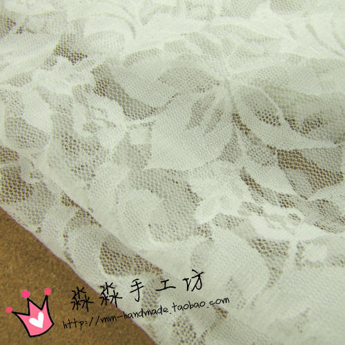 2022新款布料 弹力乳白色刺绣镂空碎花蕾丝 婚纱性感披肩开衫面料