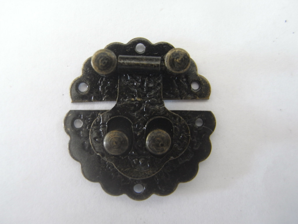 厂家直销优质仿古锁铁皮木箱锁包装盒锁扣礼盒锁