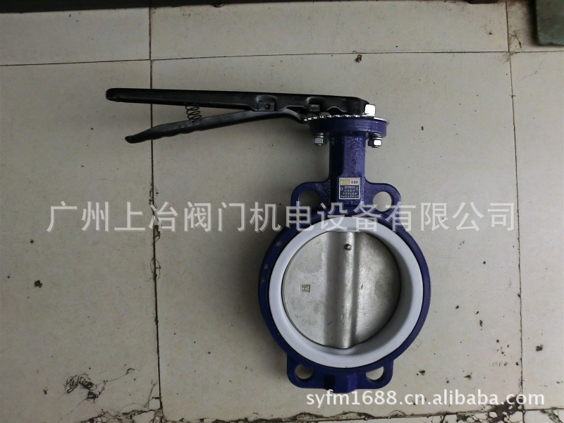 供应手动衬四氟不锈钢板脱硫蝶阀 天津凯德斯蝶阀