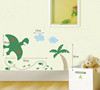 wholesale Three generations Wall stickers dinosaur Footprint Cartoon Children's Room bedroom background Wall Stickers Wall paintings JM8151
