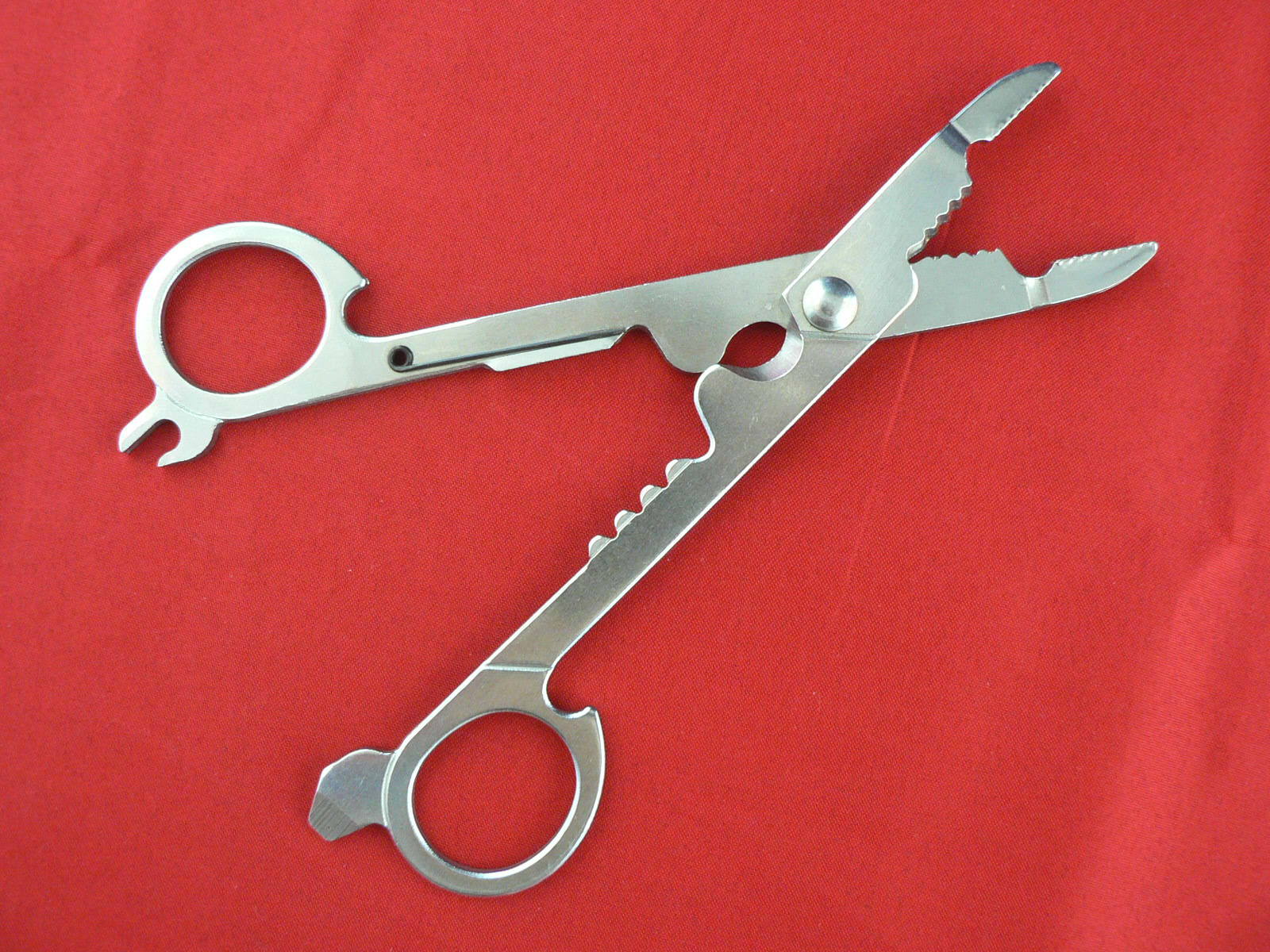 不锈钢渔线剪刀 多功能鱼线剪 取钩器 钓鱼剪 线剪刀