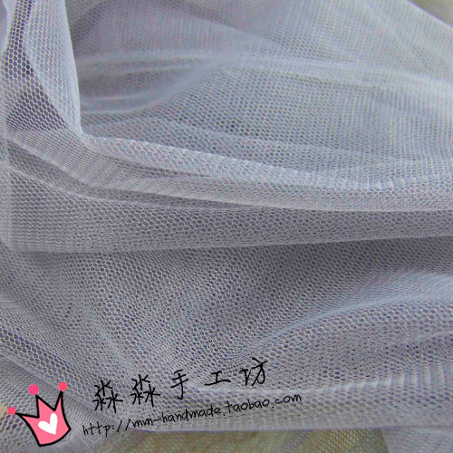 服装纺织网眼布料 微硬度灰色网纱 头纱娃娃纱童裙公主裙婚纱面料