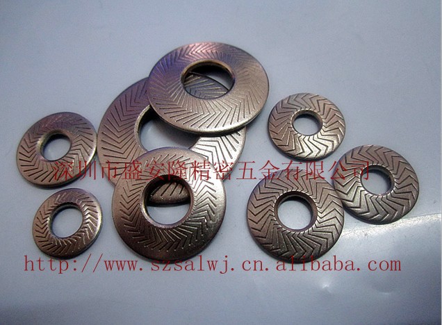 供应NFE25-511不锈钢锥面压花垫圈M8