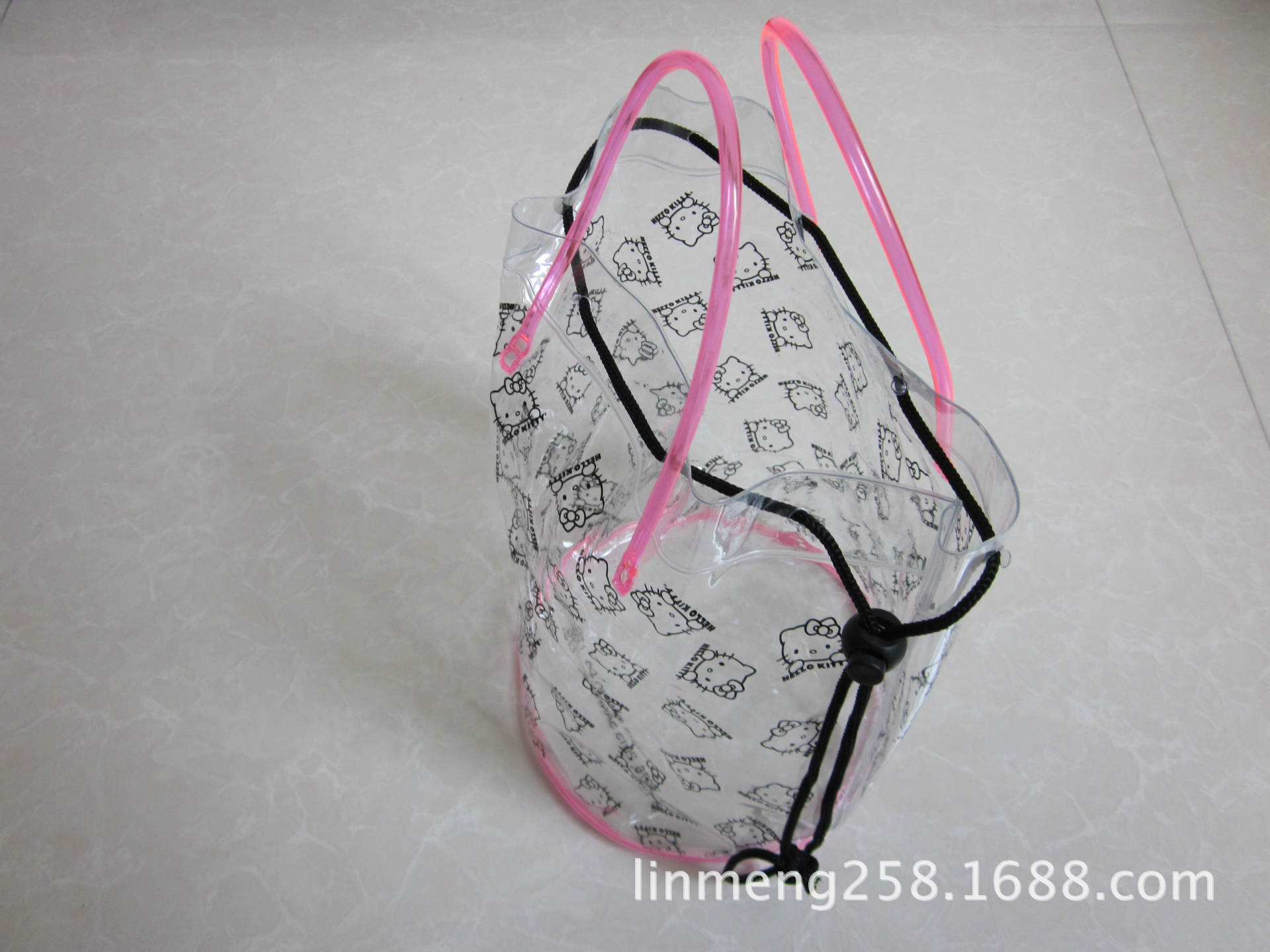 批发PVC饰品手提袋服装包装购物袋塑料伴手礼品袋子透明手拎袋