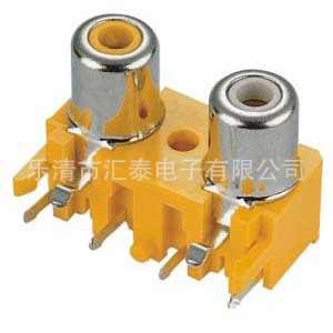供应2P/3P音视频RCA-217/317同芯插座AV2-8.4-17A  15间距