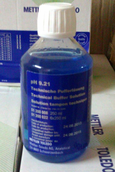 促销【梅特勒】9.21 PH缓冲液，PH标准液，酸度计校准溶液9.21