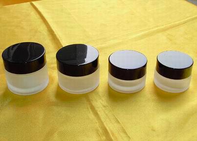 20g(克)白磨砂玻璃膏霜瓶/面霜瓶/眼霜瓶分装瓶+亚克力象白盖