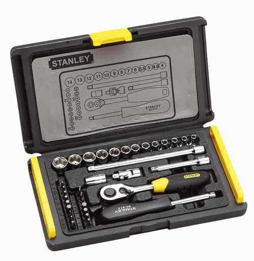 史丹利 35件套6.3MM系列公制套筒棘轮扳手组套94-691-22