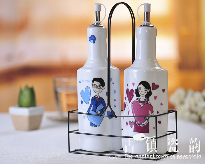 陶瓷油瓶油壶酱油瓶防漏油瓶|ms