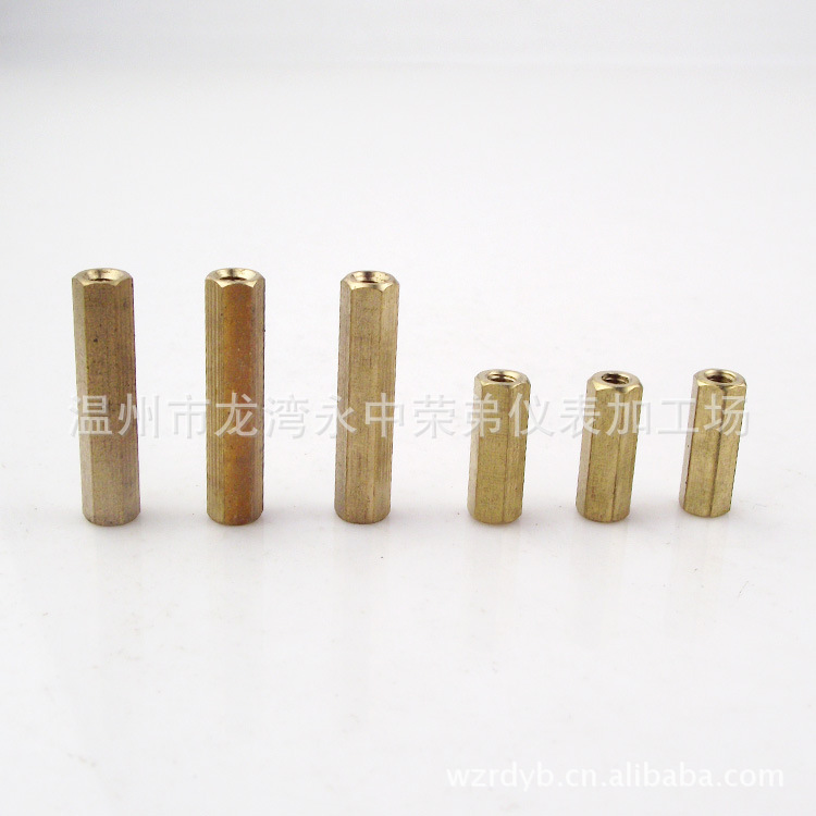 供应六角铜柱 非标铜五金配件电表接线栓紧固件、连接件非标准件