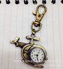 Helicopter, necklace, retro keychain, pocket watch, Korean style, wholesale