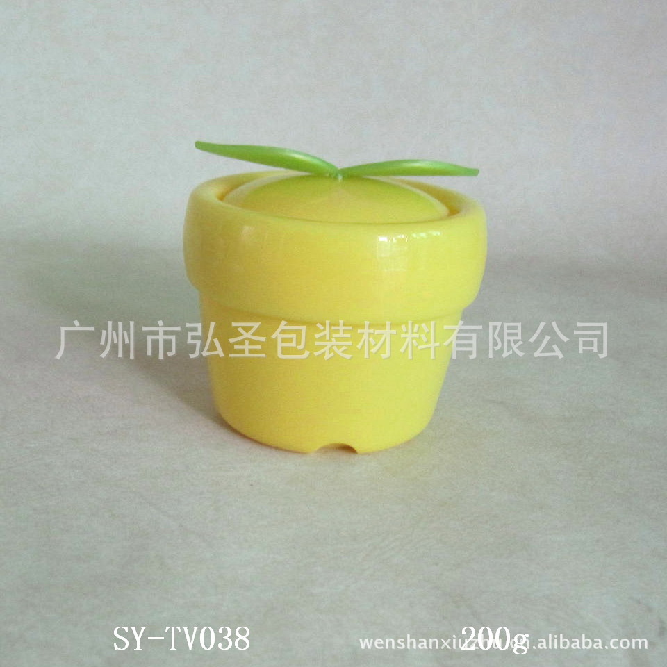 【新品热销产品】　PP广口塑料瓶　卡通膏霜瓶200g