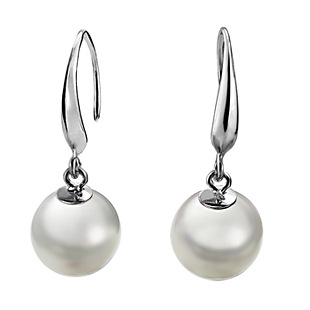 925 pendientes de plata esterlina al por mayor pendientes de perlas blancas pendientes de plata esterlina joyas
